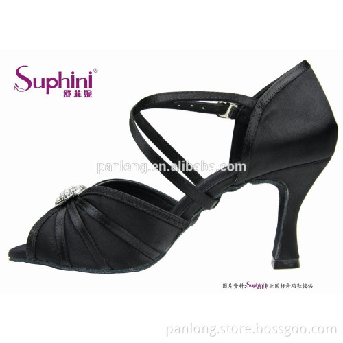 Elegant Women Latin Dance Shoes Open Toe Sexy Wedding Shoes Diamond